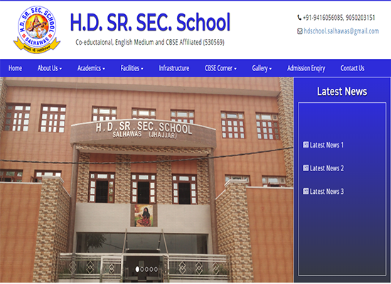 H. D. Sr. Sec. School, Salahwas